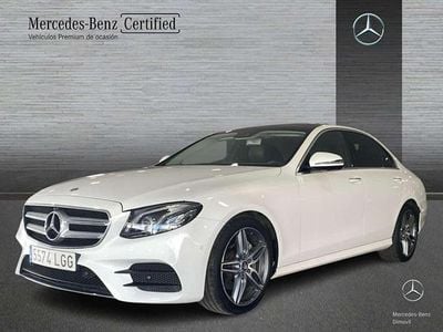 Usado Mercedes E220 AMG line 194 CV (142 kW) 2020 Blanco Berlina