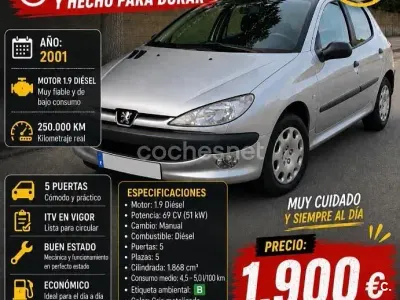 Usado Peugeot 206
