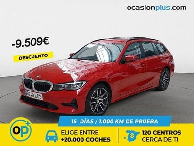 Rojo Usado 2019 BMW 330 Familiar | 32.990 € (Precio justo)