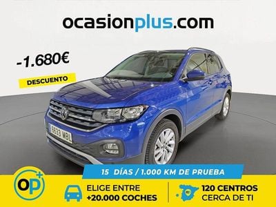 Usado VW T-Cross Advance 110 CV (80 kW) 2022 Azul SUV