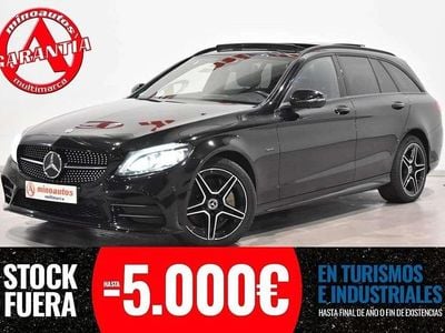 Negro Usado 2020 Mercedes C300e AMG line Familiar | 29.890 € (Precio justo)
