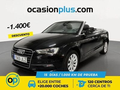 Usado Audi A3 Cabriolet Attraction 110 CV (80 kW) 2016 Negro Descapotable