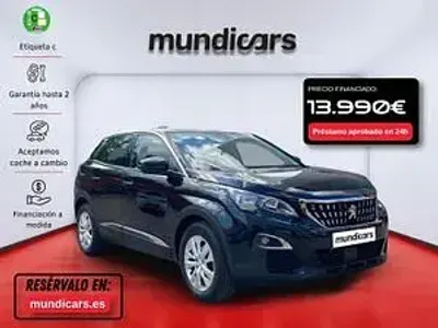 Usado Peugeot 3008 Active 131 CV (96 kW) 2019 Negro SUV