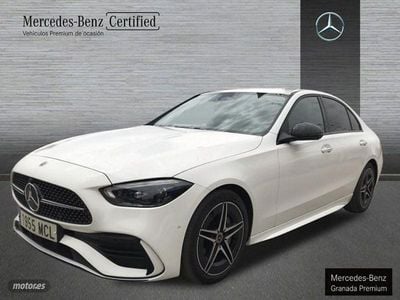 Blanco polar Usado 2022 Mercedes C220 AMG line Berlina | 33.900 € (Precio justo)