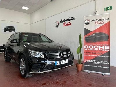 Usado Mercedes GLC220 170 CV (125 kW) 2018 Negro SUV