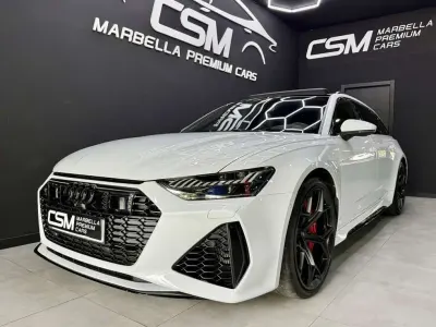 Usado Audi RS6 Ambiente 600 CV (441 kW) 2020 Blanco Familiar