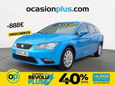 Usado Seat Leon Style 125 CV (91 kW) 2016 Azul Familiar