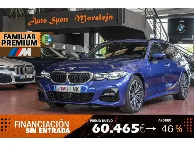 Usado BMW 318 Shadowline 150 CV (110 kW) 2021 Azul Familiar