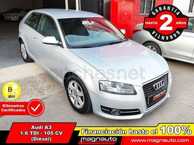 Usado Audi A3 Attraction 105 CV (77 kW) 2011 Gris / plata Utilitario
