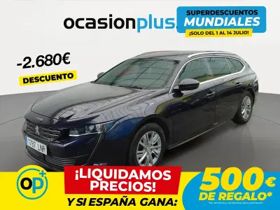 Usado Peugeot 508 Active 131 CV (96 kW) 2021 Azul Familiar