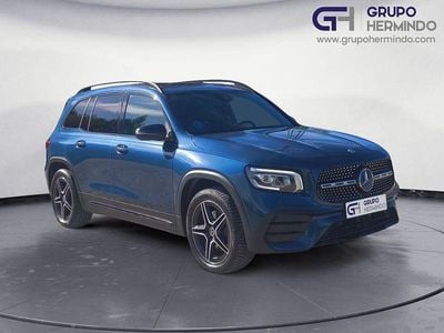 Usado Mercedes GLB200 AMG line 150 CV (110 kW) 2022 Azul SUV