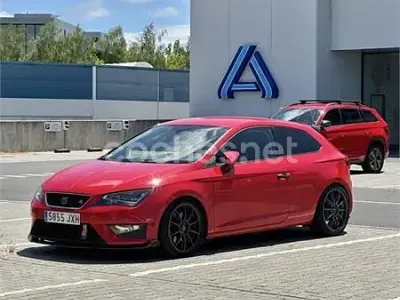 Usado Seat Leon SC FR 184 CV (135 kW) 2017 Rojo Utilitario