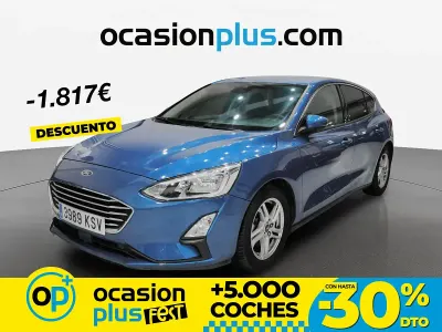 Usado Ford Focus Trend+ 125 CV (91 kW) 2019 Azul Berlina