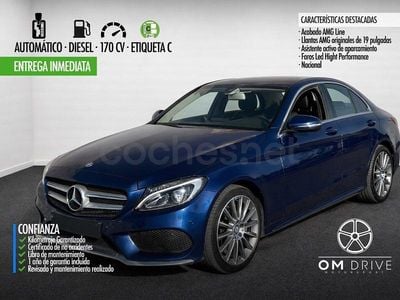 Usado Mercedes C220 170 CV (125 kW) 2017 Azul Berlina