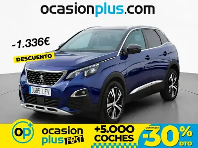 Usado Peugeot 3008 GT-line 130 CV (95 kW) 2020 Azul SUV