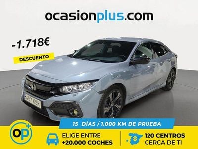 Usado Honda Civic Elegance 129 CV (94 kW) 2018 Gris / plata Berlina