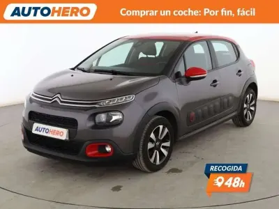 Usado Citroën C3 Feel 82 CV (60 kW) 2019 Gris Utilitario