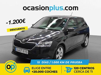 Usado Skoda Fabia Ambition 75 CV (55 kW) 2019 Negro Berlina