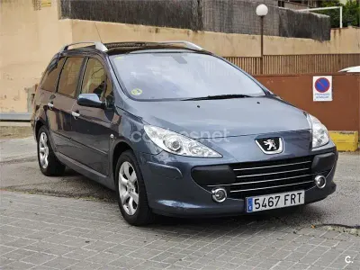 Usado Peugeot 307 110 CV (80 kW) 2007 Azul Familiar