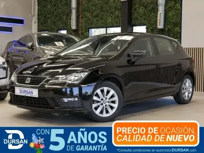 Usado Seat Leon Style 110 CV (80 kW) 2018 Negro Berlina