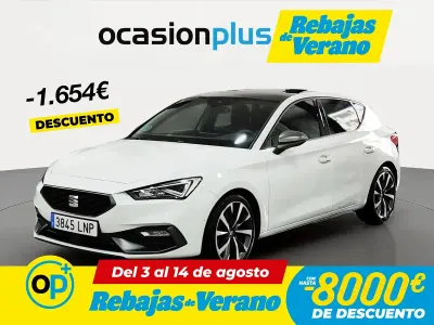 Usado Seat Leon FR 150 CV (110 kW) 2021 Blanco Berlina