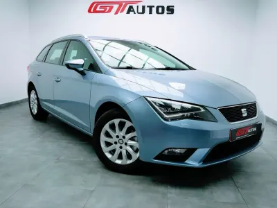 Usado Seat Leon ST Stylance 110 CV (80 kW) 2017 Azul Familiar