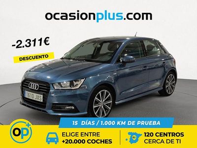 Usado Audi A1 S-Line 95 CV (69 kW) 2017 Azul Utilitario