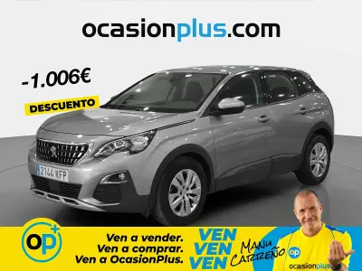 Usado Peugeot 3008 Active 130 CV (95 kW) 2017 Gris SUV