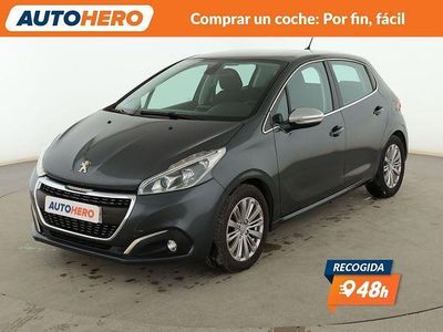 Usado Peugeot 208 Allure 100 CV (73 kW) 2017 Gris Utilitario