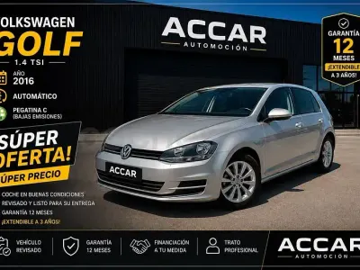 Usado VW Golf VII Advance 125 CV (91 kW) 2016 Gris / plata Berlina