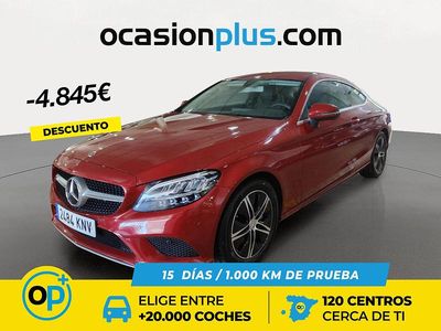Usado Mercedes C200 184 CV (135 kW) 2018 Rojo Coupe