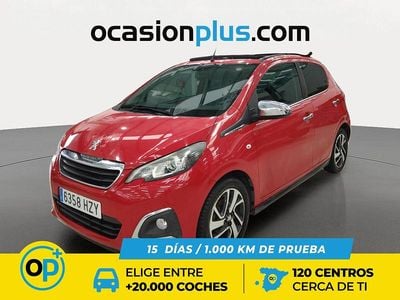 Usado Peugeot 108 Allure 82 CV (60 kW) 2014 Rojo Utilitario