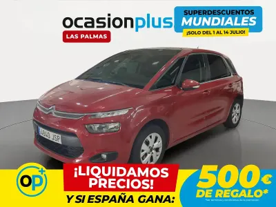 Usado Citroën C4 Live 99 CV (72 kW) 2016 Rojo Monovolumen