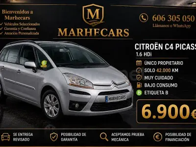 Brugt Citroën C4 Picasso Exclusive 110 HK (80 kW) 2008 Grå MPV