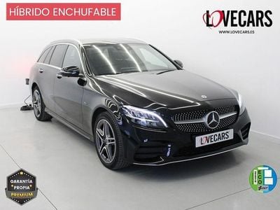 Negro Usado 2020 Mercedes C300e AMG Familiar | 28.700 € (Precio justo)