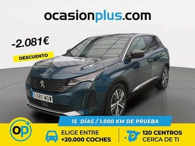 Usado Peugeot 3008 Allure 130 CV (95 kW) 2023 Azul SUV