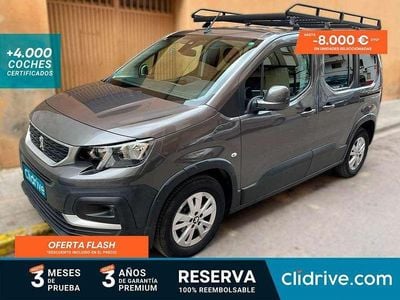 Usado Peugeot Rifter Active 130 CV (95 kW) 2020 Gris Monovolumen