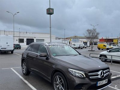 Usado Mercedes GLC220 AMG line 170 CV (125 kW) 2016 Marrón SUV