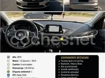 Usado Fiat Tipo Pop 95 CV (69 kW) 2018 Gris / plata Berlina