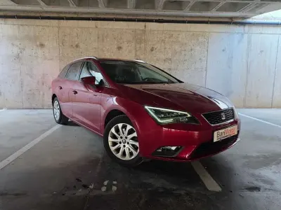 Usado Seat Leon ST Style 110 CV (80 kW) 2014 Burdeos Familiar