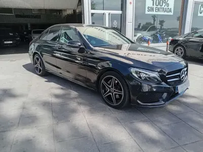 Usado Mercedes C200 136 CV (100 kW) 2018 Negro Berlina