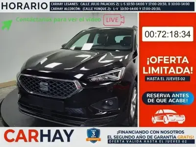 Usado Seat Tarraco Style 151 CV (111 kW) 2021 Negro SUV