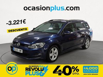 Usado VW Golf VII Advance 125 CV (91 kW) 2017 Azul Familiar