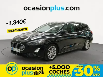 Usado Ford Focus Titanium 125 CV (91 kW) 2019 Negro Familiar