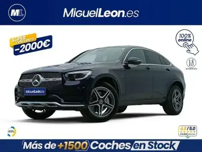 Usado Mercedes GLC300e 320 CV (235 kW) 2021 Azul Coupe