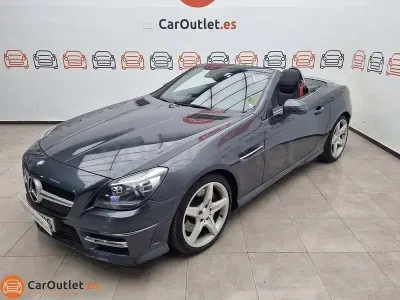 Usado Mercedes SLK200 184 CV (135 kW) 2013 Gris / plata Descapotable