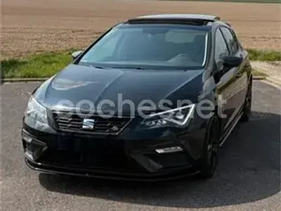 Usado Seat Leon FR 150 CV (110 kW) 2018 Negro Berlina
