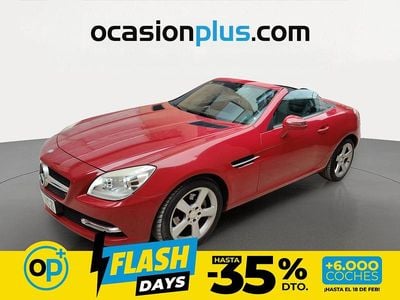 Usado Mercedes SLK200 184 CV (135 kW) 2011 Rojo Descapotable