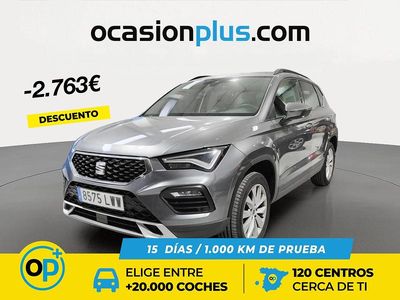 Usado Seat Ateca Style 110 CV (80 kW) 2022 Gris SUV