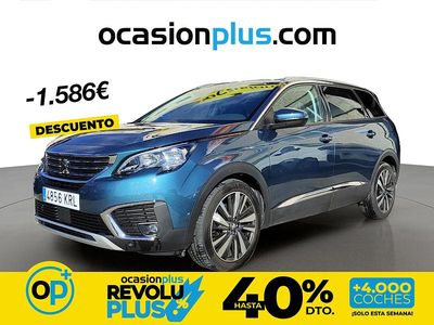 Usado Peugeot 5008 Allure 130 CV (95 kW) 2018 Azul SUV